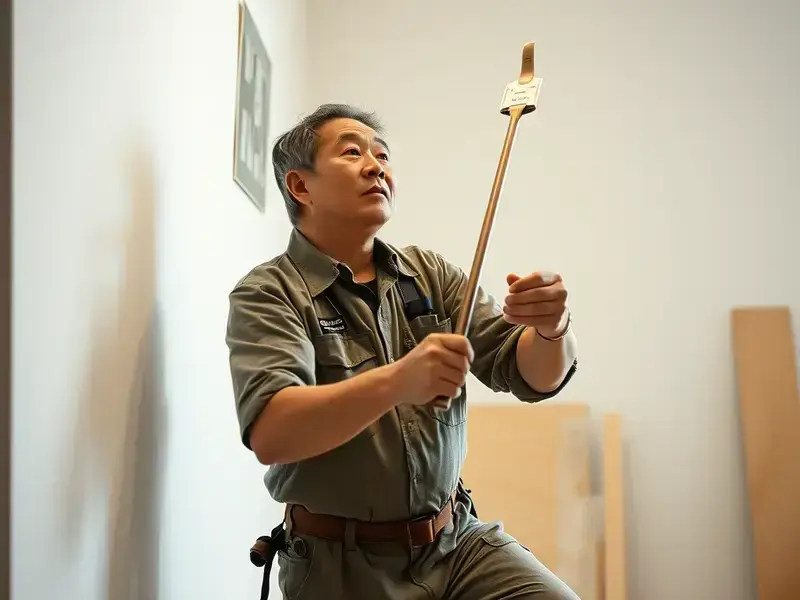 職人が作業している様子